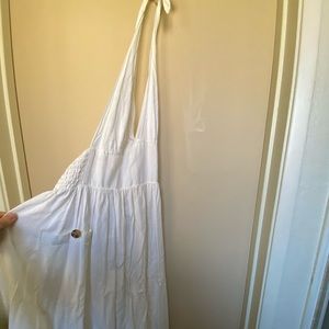 White Urban Outfitters Halter Dress with pockets